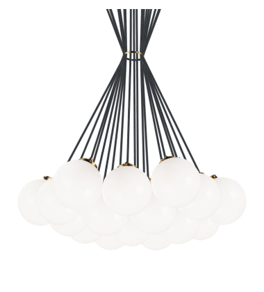  40 Watt Candelabra E12  Aged Gold Brass Metal Chandelier (C63019AGOP) - Matteo