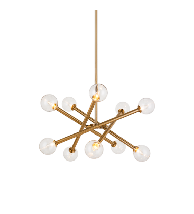 Aged Gold Brass Metal Pendant (C64610AGCL) - Matteo Aged Gold Brass Metal Pendant (C64610AGCL) - Matteo