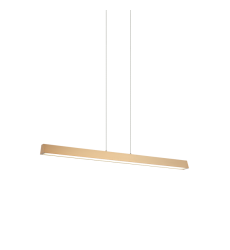  2 x 16W LED Aged Gold Brass Metal Chandelier (C64933AG) - Matteo Modern