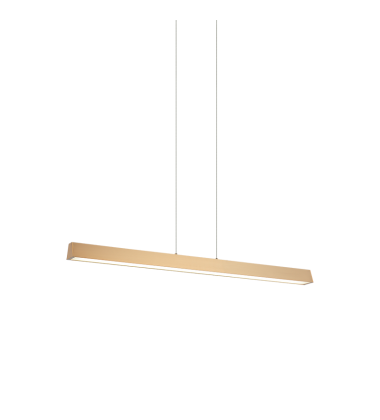  2 x 16W LED Aged Gold Brass Metal Chandelier (C64933AG) - Matteo Modern