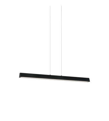  2 x 16W LED Matte Black Metal Chandelier (C64933MB) - Matteo Modern