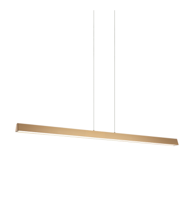  24W LED Aged Gold Brass Metal Chandelier (C64945AG) - Matteo Modern