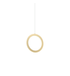  20W LED Brushed Gold Metal Pendants (C66112BG) - Matteo