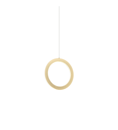  20W LED Brushed Gold Metal Pendants (C66112BG) - Matteo