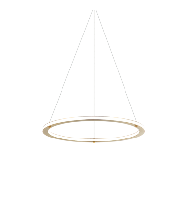 30W LED Brushed Gold Metal Pendants (C66124BG) - Matteo