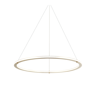  40W LED Brushed Gold Metal Pendants (C66132BG) - Matteo