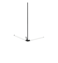  12 Watt LED Matte Black + Chrome Metal Pendants (C66803MBCH) - Matteo