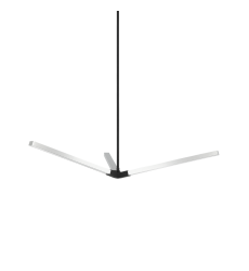  12 Watt LED Matte Black + Chrome Metal Pendants (C66813MBCH) - Matteo