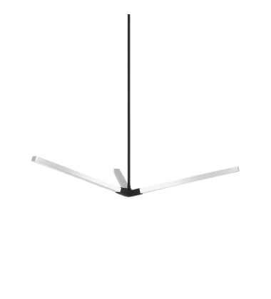 12 Watt LED Matte Black + Chrome Metal Pendants (C66813MBCH) - Matteo 12 Watt LED Matte Black + Chrome Metal Pendants (C66813MBCH) - Matteo