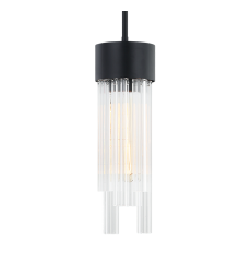   Matte Black Metal Pendant (C66901MB) - Matteo