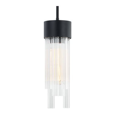   Matte Black Metal Pendant (C66901MB) - Matteo