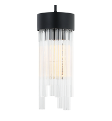   Matte Black Metal Pendant (C66903MB) - Matteo