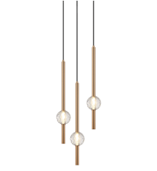  5W LED G9 Aged Gold Brass Metal Pendants (C68903AG) - Matteo