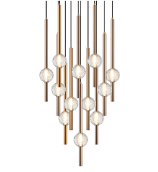  5W LED G9 Aged Gold Brass Metal Pendants (C68912AG) - Matteo