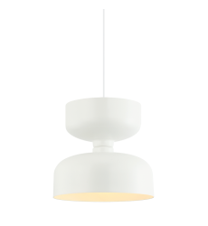  60W Medium Base White Metal Pendants (C71101WH) - Matteo