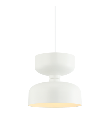  60W Medium Base White Metal Pendants (C71101WH) - Matteo