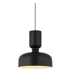  60W Medium Base Black Metal Pendants (C71102BK) - Matteo