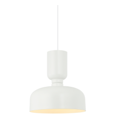  60W Medium Base White Metal Pendants (C71102WH) - Matteo