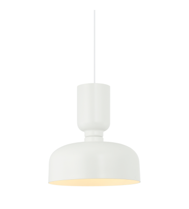  60W Medium Base White Metal Pendants (C71102WH) - Matteo