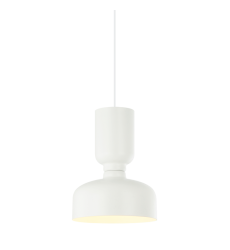 60W Medium Base White Metal Pendants (C71103WH) - Matteo
