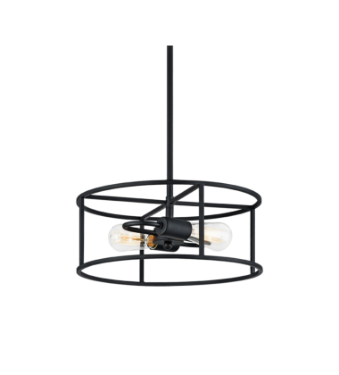  60 Watt Medium E26  Rusty Black Metal Pendant (C71602RB) - Matteo