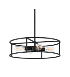  60 Watt Medium E26  Rusty Black Metal Pendant (C71604RB) - Matteo