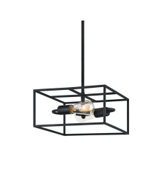  60 Watt Medium E26  Rusty Black Metal Pendant (C71642RB) - Matteo