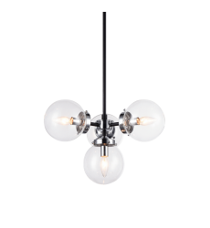  40 Watt Candelabra E12  Chrome Metal Pendant (C72304CHCL) - Matteo