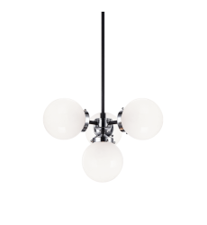  40 Watt Candelabra E12  Chrome Metal Pendant (C72304CHOP) - Matteo