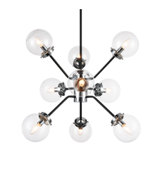  40 Watt Candelabra E12  Chrome Metal Chandelier (C72309CHCL) - Matteo