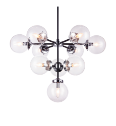  40 Watt Candelabra E12  Chrome Metal Chandelier (C72310CHCL) - Matteo