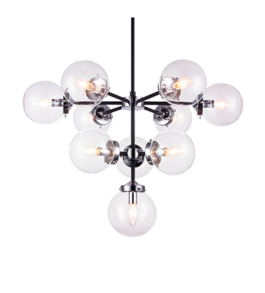  40 Watt Candelabra E12  Chrome Metal Chandelier (C72310CHCL) - Matteo