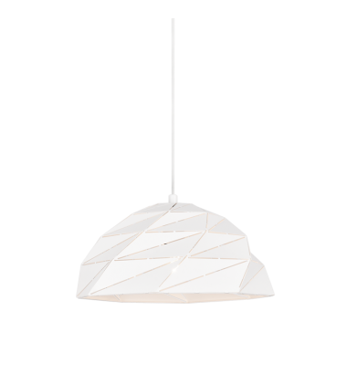 60 Watt Medium E26 White Metal Pendant (C72701WH) - Matteo 60 Watt Medium E26 White Metal Pendant (C72701WH) - Matteo
