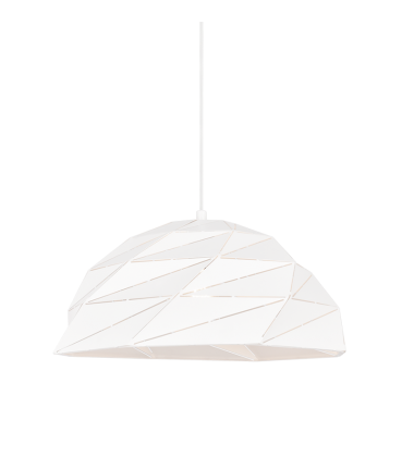  60 Watt Medium E26  White Metal Pendant (C72711WH) - Matteo