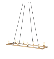  8 x 40W G9 120V Aged Gold Brass Metal Chandelier (C75208AG) - Matteo