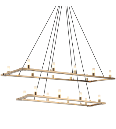 18 x 40W G9 120V Aged Gold Brass Metal Chandelier (C75218AG) - Matteo 18 x 40W G9 120V Aged Gold Brass Metal Chandelier (C75218AG) - Matteo