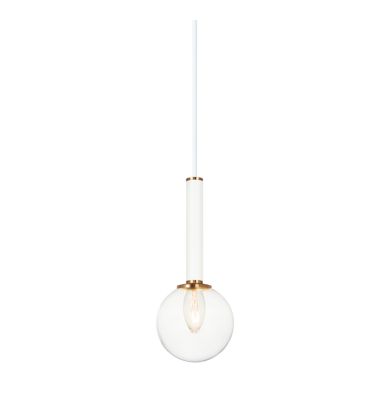  40 Watt Candelabra E12  Aged Gold Brass Metal Pendant (C75301AGCL) - Matteo