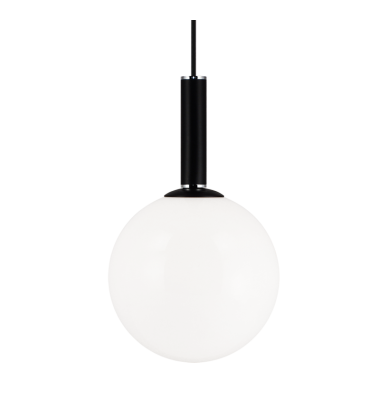  60 Watt Medium E26  Black Metal Pendant (C75311BKOP) - Matteo