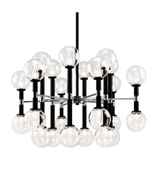  25 Watt Candelabra E12  Black Metal Chandelier (C75324BKCL) - Matteo