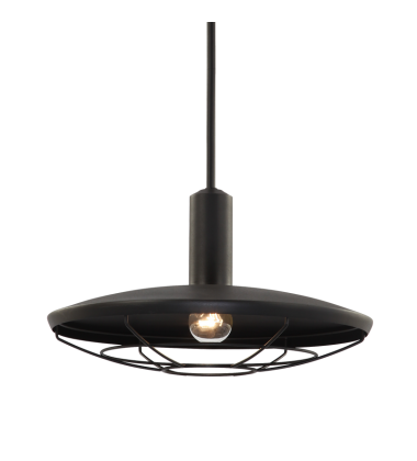  60 Watt Medium E26  Matte Black Metal Pendant (C75711MB) - Matteo
