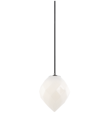  40 Watt Candelabra E12  White Metal Pendant (C78001OP) - Matteo