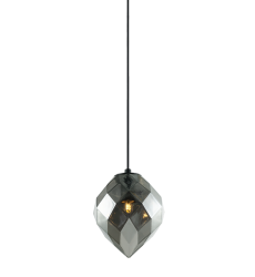 40 Watt Candelabra E12  Smoke Metal Pendant (C78001SM) - Matteo