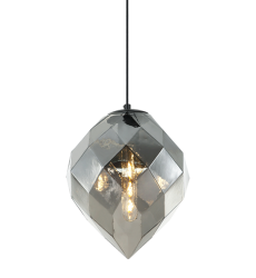  60 Watt Medium E26  Smoke Metal Pendant (C78011SM) - Matteo