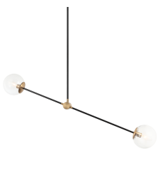  40 Watt Candelabra E12  Aged Gold Brass Metal Pendant (C78712AGCL) - Matteo