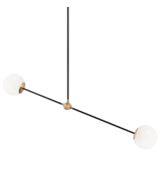  40 Watt Candelabra E12  Aged Gold Brass Metal Pendant (C78712AGOP) - Matteo