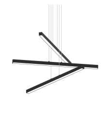  20W LED Matte Black Metal Chandelier (C80843MB) - Matteo Modern