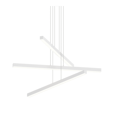  20W LED Matte White Metal Chandelier (C80843MW) - Matteo Modern