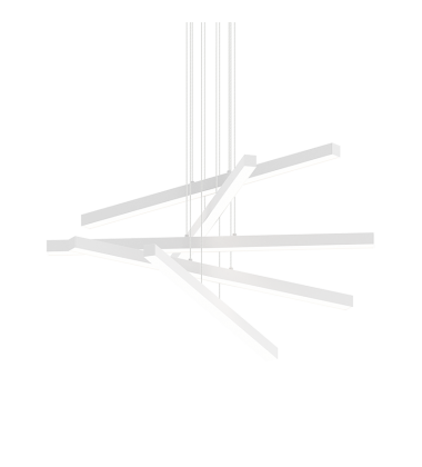 20W LED Matte White Metal Chandelier (C80845MW) - Matteo Modern 20W LED Matte White Metal Chandelier (C80845MW) - Matteo Modern