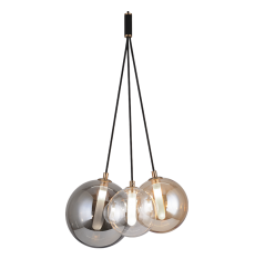  5 Watt LED G9  Black Metal Chandelier (C81003BK) - Matteo