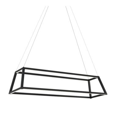 1 x 36W LED 120V Matte Black Metal Chandelier (C81346MB) - Matteo 1 x 36W LED 120V Matte Black Metal Chandelier (C81346MB) - Matteo